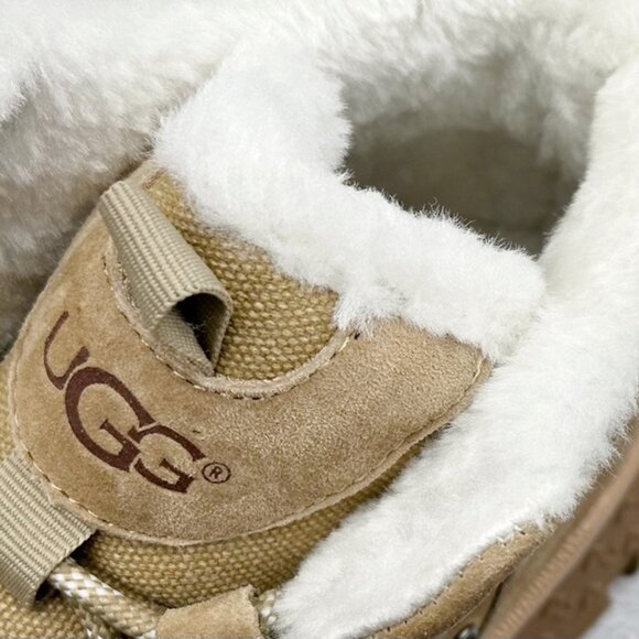 UGG Tan Shearling Work Boots - Picture 8 of 9